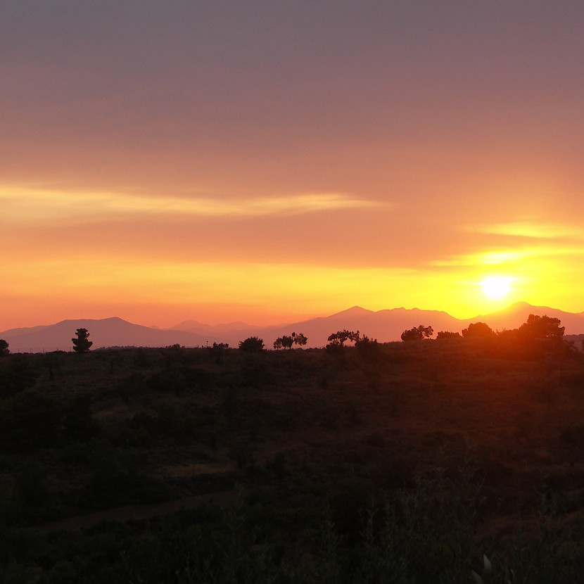 Peloponnes Sonnenuntergang